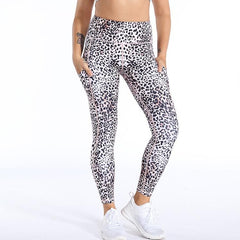 Leopard Print Leggings with Pocket