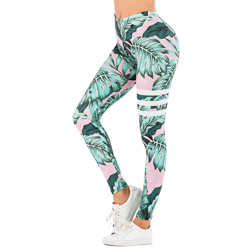 Printed Tropical Leaf Leggings – Sexxy Leggings