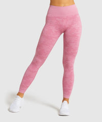 Seamless Camo Set pink leggings 