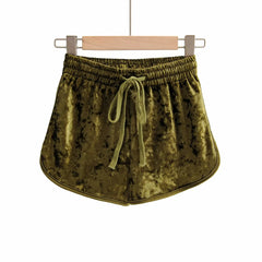 Velvet Hot Pants olive 