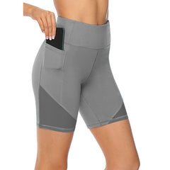 Mesh Pocket Biker Shorts grey