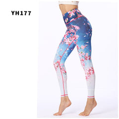 Spring Flower Printed Leggings