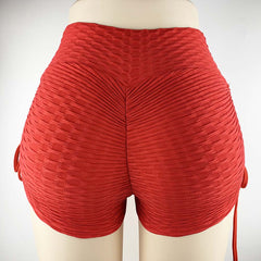 Jacquard Yoga red shorts