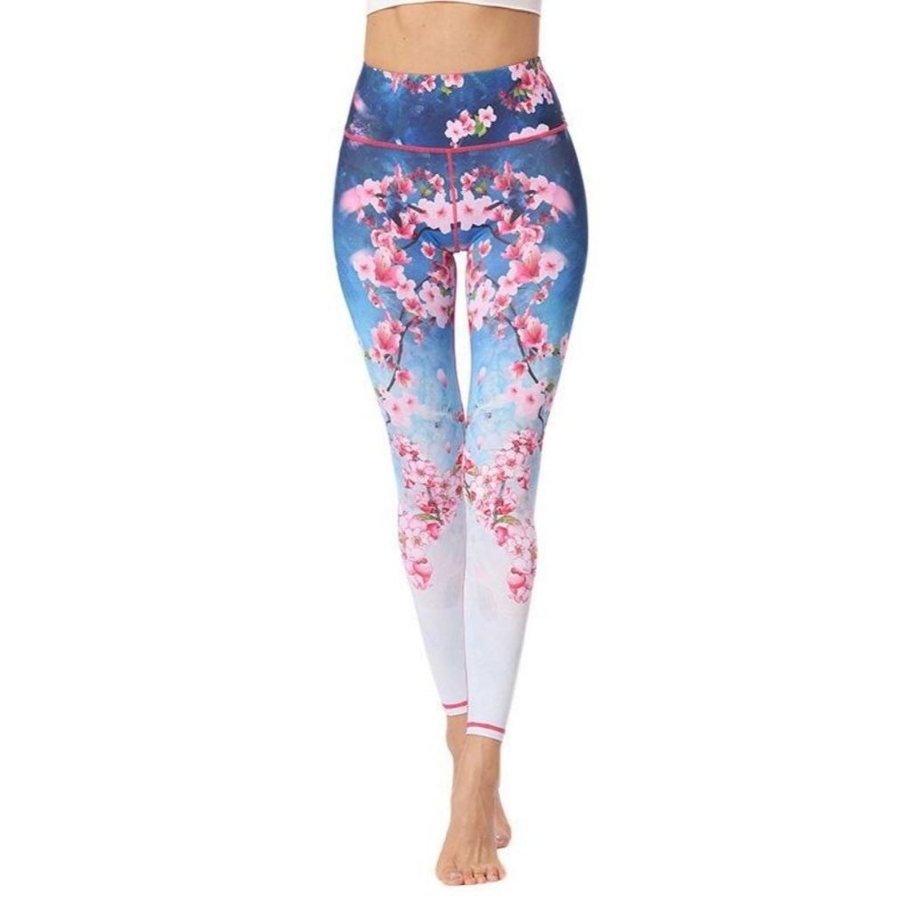 Spring Flower Printed Leggings 