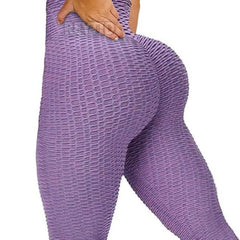 Scrunch Butt Jacquard Leggings purple 