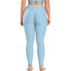 Scrunch Butt Jacquard Leggings light blue 